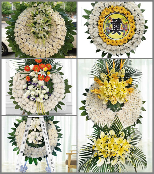 湖北孝感市大悟县大新镇上冲村花圈速递